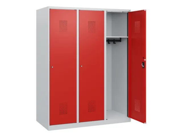 schoollocker,HxBxD 1530x1200x500mm,3vak,vak B 400mm,cil.-slot