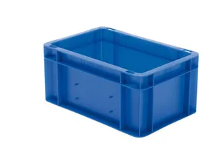 Euronorm-stapelbak 5.5l 145x300x200mm Wanden/bodem Gesloten Blauw - 1