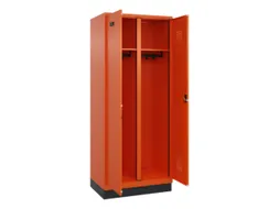 locker voor scheiding van kleding,HxBxD 1950x800x500mm,2vak