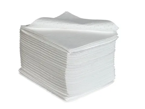 sorbent,mat,LxB 500x400mm,opnamecapaciteit 160l/VE,vlies,wit