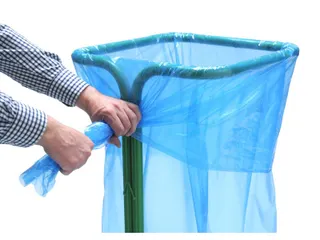 Zelfklemmende Zakhouder, 1000 liter (laag model) Groen - 2