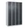 Z-garderobekast,HxBxD 1850x1200x500mm,vak B 150/300mm,draaigrendel