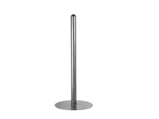 Paal voor ronde/halfronde asbak HxD 1500x60mm met pluggen bevestigen - 1