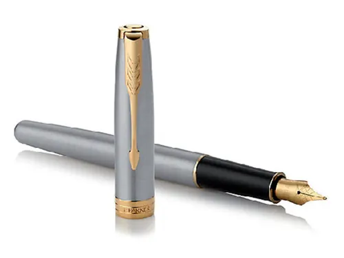 Vulpen Parker Sonnet Stainless steel GT Fijn
