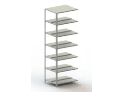 Schroefstelling Aanbouwveld Ral7035 2200x752x604mm 7legborden 80kg