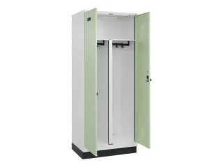 PBM-locker,HxBxD 1950x800x500mm,2vak,vak B 400mm,draaigrendel - 1
