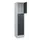 lockerkast,HxBxD 1950x400x500mm,1x3vakken,vak B 400mm,cil.-slot,sokkel
