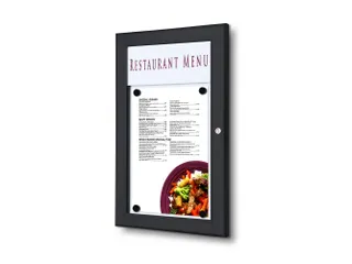 Outdoor Menubord Met Logo Paneel 1xA4 Staand - 1