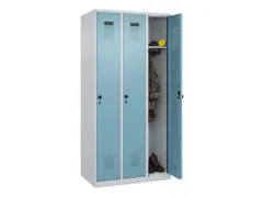 locker,HxBxD 1850x900x500mm,3vak,vak B 300mm,draaigrendel