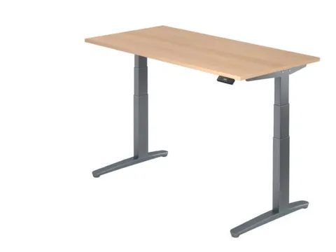 Elektrisch in hgte vst. zit-sta-bureau,HxBxD 650-1290x1600x800mm