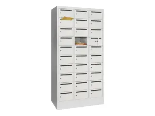 Postsorteerkast 1850x930x500mm 3x10 Vakken Ral7035 Front Ral7035 - 1