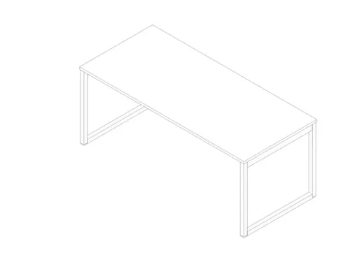 bureau,HxBxD 730x1800x800mm,blad wit,sledeframe wit