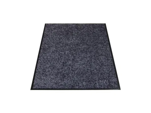 Schoonloopmat Binnen 60x90 Cm Wasbaar Grijs