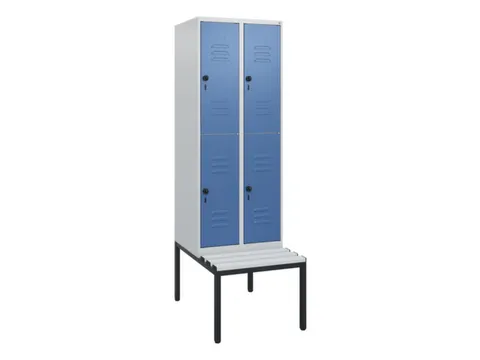 Dubbeldekse dekenkist,HxBxD 1950x600x815mm,2x2vak.,vak B 300mm