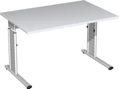 Bureau C-Poot Hxbxd 680-820X1200X800Mm Lichtgrijs