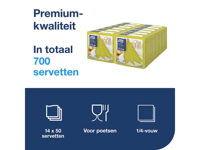 Serviette Tork 478876 Premium LinStyle Dinner Pistache