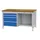 werkbank,HxBxD 860x1500x750mm,onderstel RAL7035,fronten RAL7035