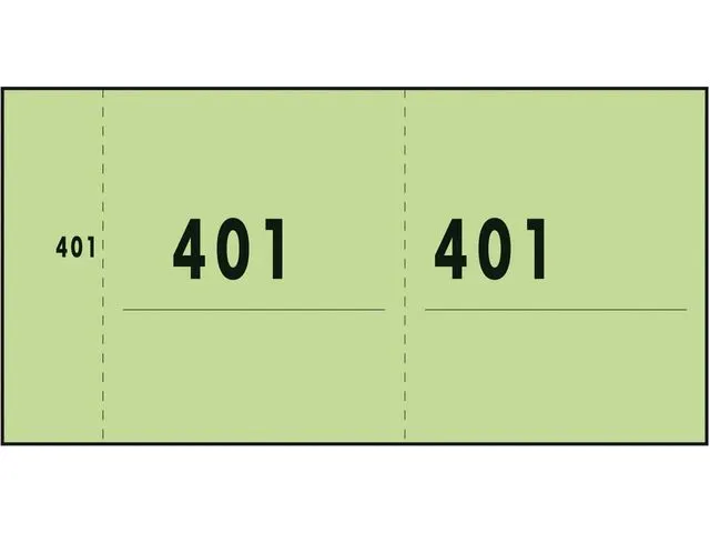 Bloc numérique Sigel Expres vert 10 bloc a 100 feuilles 1 à 1000