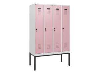 schoollocker,HxBxD 1950x1200x500mm,4vak,vak B 300mm,draaigrendel - 2