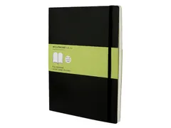 Notitieboek Moleskine XL 190x250mm blanco soft cover zwart