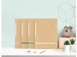 elastomap A4, karton, naturel assorti, 5 stuks - 7