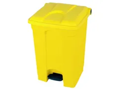 Afvalbak 70 liter HxBxD 673x412x495mm PP geel