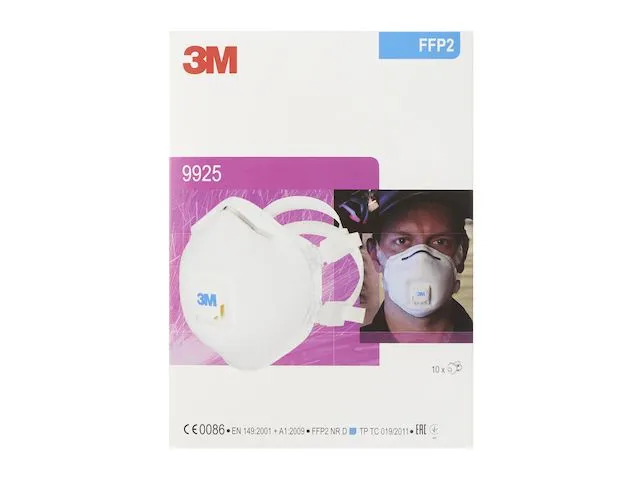 Masque antipoussière 9925 à 10 EA