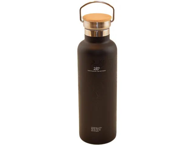 2117 Veldfles Roestvrij Staal 750 ML Zwart Koud Warm