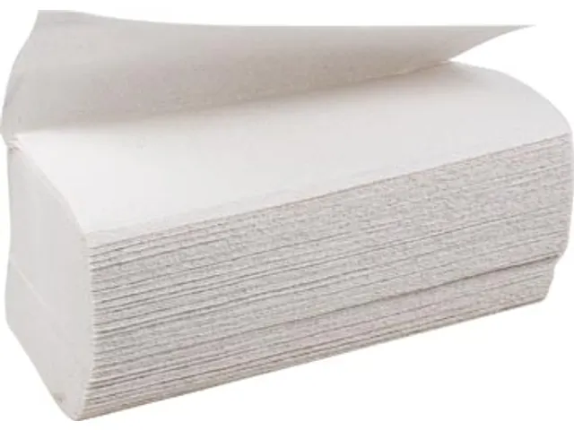 Papieren handdoek P2P Profi Z-vouw 2-laags wit 3.200 vel