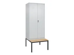 locker voor scheiding van kleding,HxBxD 2120x800x815mm,2vak