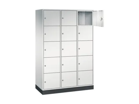 grootvolume-lockersysteem,RAL 7035,HxBxD 1950x1220x500mm,3x5vakken