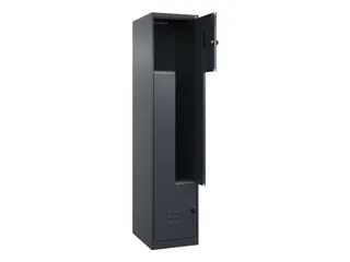 Z-garderobekast,HxBxD 1850x400x500mm,vak B 200/400mm,draaigrendel - 2