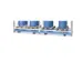 Bac de rétention fixe acier HxlxP 315x1780x1300mm stockage de fûts g