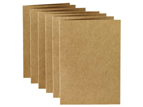 Correspondentiekaart Papicolor dubbel 105x148mm bruin pak à 6 stuks