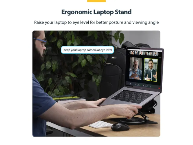 Draaibare Laptopstandaard Zilver tot 5kg Laptops