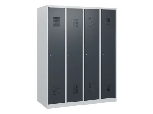 schoollocker,HxBxD 1530x1200x500mm,4vak,vak B 300mm,cil.-slot