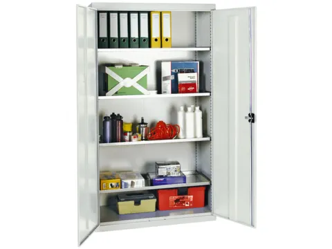 Materiaalkast Hxbxd 1800x1000x500mm 4legborden Uitschuifbaar Ral7035