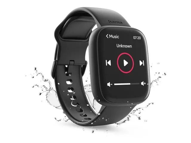 Smartwatch Hama 4000 telefoonfunctie slaapanalyse waterdicht zwart