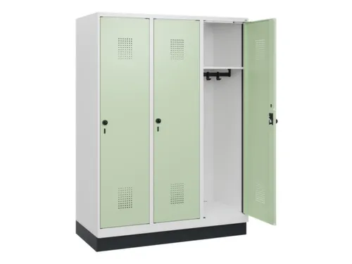 schoollocker,HxBxD 1630x1200x500mm,3vak,vak B 400mm,draaigrendel