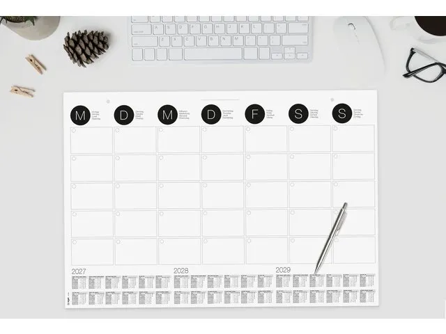 Designonderlegger Sigel muur- kalender/onderlegger 27/28/29 59,5x41cm