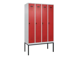 locker voor scheiding van kleding,HxBxD 2120x1200x500mm,4vak - 2