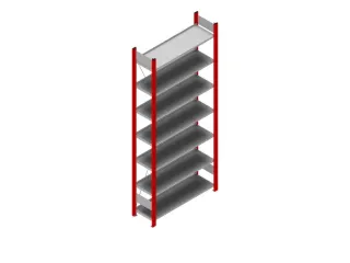 dossierstelling,grondveld,HxBxD 2350x1060x335mm,vaklast 60kg - 1