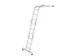 multifunctionele vouwladder,4x3,sporten,balk L 3,65m,aluminium