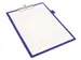 Klembord Quantore A4 staand PVC blauw met 100mm klem + penlus