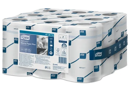 Poetsrol Tork 473474 Reflex M3 Centerfeed Mini Plus 2-laags 9 rollen
