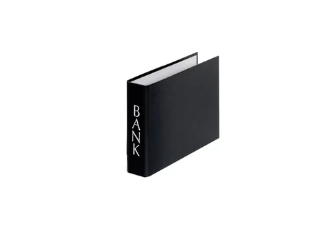 Ordner Bank PP A5 4c m horizontaal zwart