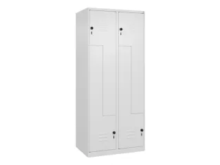 Z-garderobekast,HxBxD 1850x800x500mm,vak B 200/400mm,draaigrendel - 1