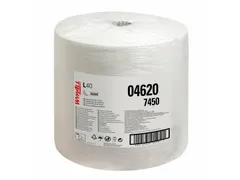 Wypall poetsdoek L40 7450 1-laags Wit 31x32cm 875st/rol