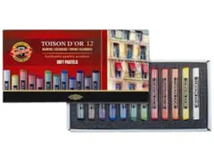 Pastelkrijt Koh-I-Noor Toison 8512 rond 12 stuks assorti