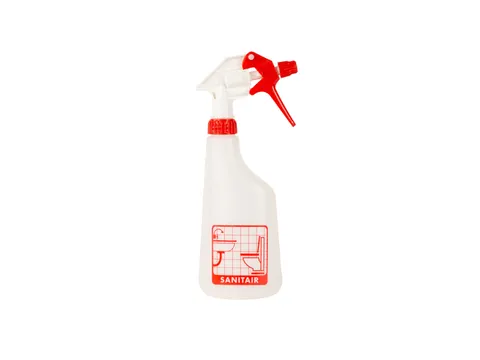 Sprayflacon Cleaninq 600ml leeg met logo sanitair